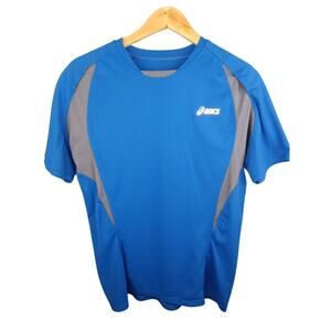 ASICS Blue Performance Short Sleeve Athletic Shirt